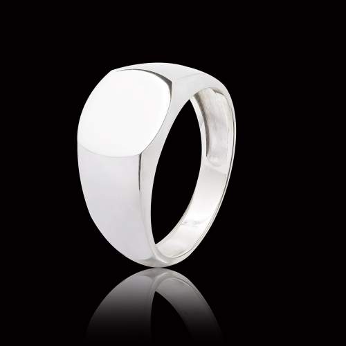 Chevaliere homme- or blanc palladie 18K- Maxime